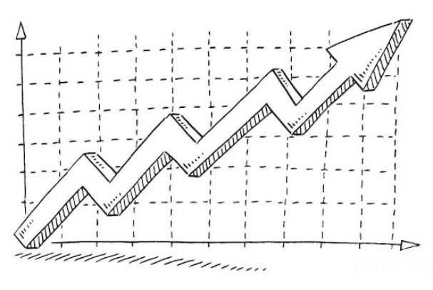 digital marketing success arrow