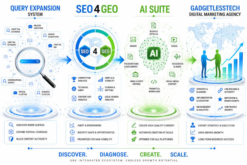 Gadgetlesstech Ranking Ecosystem Diagram