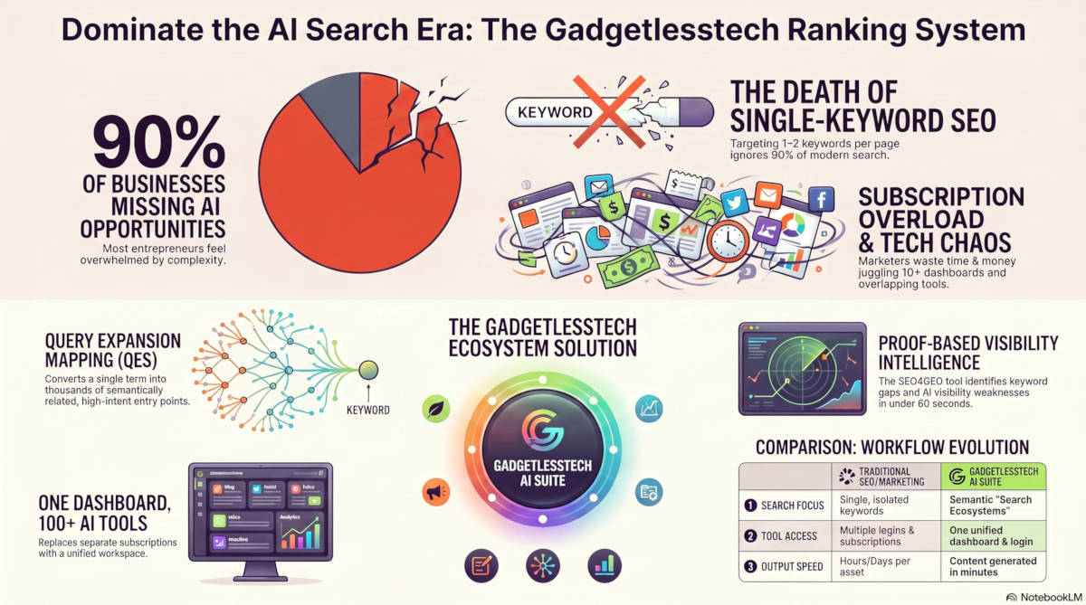 gadgetlesstech ranking system infographic